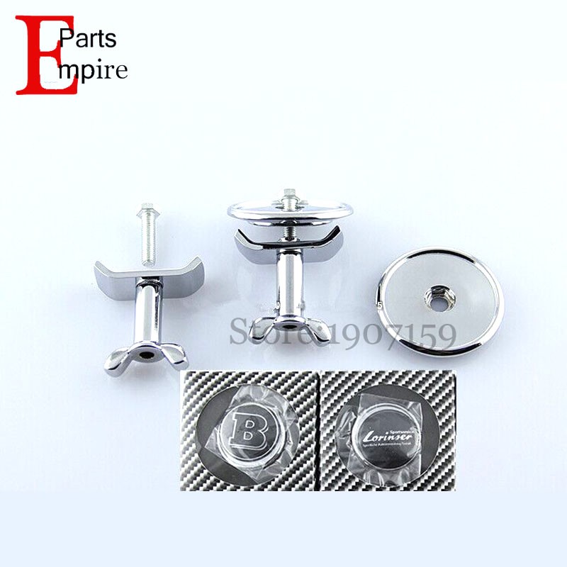 45mm Black AMG Logo Flat Hood Metal Emblem Badge for Mercedes Benz New Top!
