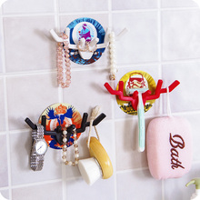 Kitchen Organizer Storage Watch Clothing Tableware Sundries Holder Plastic Rack Bathroom Accessories White Shelf Wall Stick