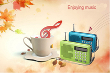 Free shipping 3W dual band rechargeable portable mini pocket digital AM FM radio with USB port TF micro SD card slot