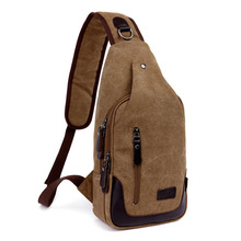 2016 New Men Casual Canvas Crossbody Bag Vintage Bicycle Back Bag Hiking Sport Messager bags Military Small chest pack Bolsa