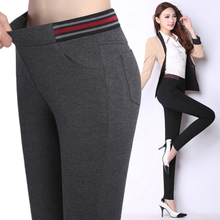 S-4XL Women’s autumn spring new arrival quality leggings female plus size elastic high waist casual trousers skinny pencil pants