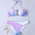 Sexy Bikini 2016 Classic Shell Bikinis Set Tankini Beachwear Monokini Swimwear Women Swimsuit Push Up Swim