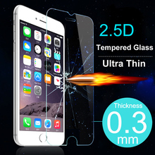 Top Quality Ultra Thin Tempered Glass Screen Protector Case For iPhone 4 4S 5 5S 5C 6 6S Plus Cover Phone Cases Protective Film