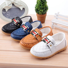 2016 children’s Girls and boys baby age1-3 leather Doug Dichotomanthes toddler Flat bottomed fashion Casual shoes ZGHB891