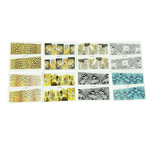 Delicate 8Sheets Tiger Snakeskin Colorful Sexy Leopard Pattern Water Decals Transfer Stickers on Nails Nail Art