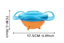 1 PC Baby Kid Boy Girl Gyro Feeding Toy Bowl Dishes Spill Proof Universal 360 Rotate