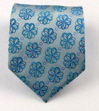 NT0313 Blue Floral New Man s Jacquard Woven Silk Polyester Tie Classic Business Wedding Fashion Luxury