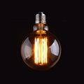 Vintage LED Long Filament Bulb Gold Tint Edison G95 Globe Style 4W 6W 2200K Retro Decorative