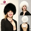 Sinofashion 2016 European high grade Faux fox fur hat Russian hat Women winter snow cap ear