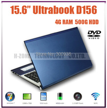 Best Sales ! 15.6 inch brand laptop with Intel Atom N2600 dual-core 1.86Ghz,4GB RAM& 500G HDD,DVD-RW,Webcame and Wifi
