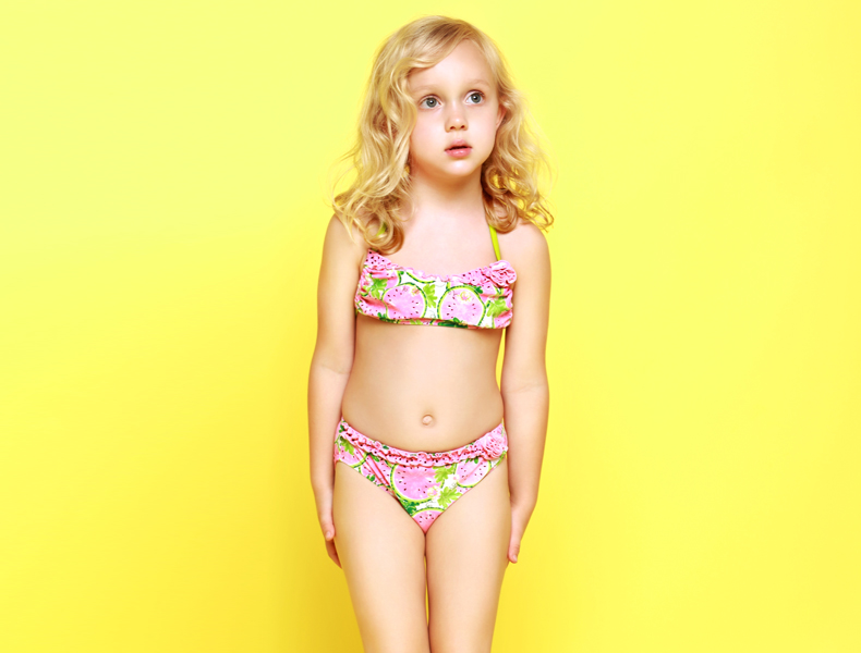 sexy princess cute toddler frozen bikini children swimwear ...