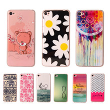Fashion Cartoon Cute Soft Plastic Silicon Rubber Case For Lenovo S90 Printed Cartoon Flower Phone Cases Protective TPU Cover