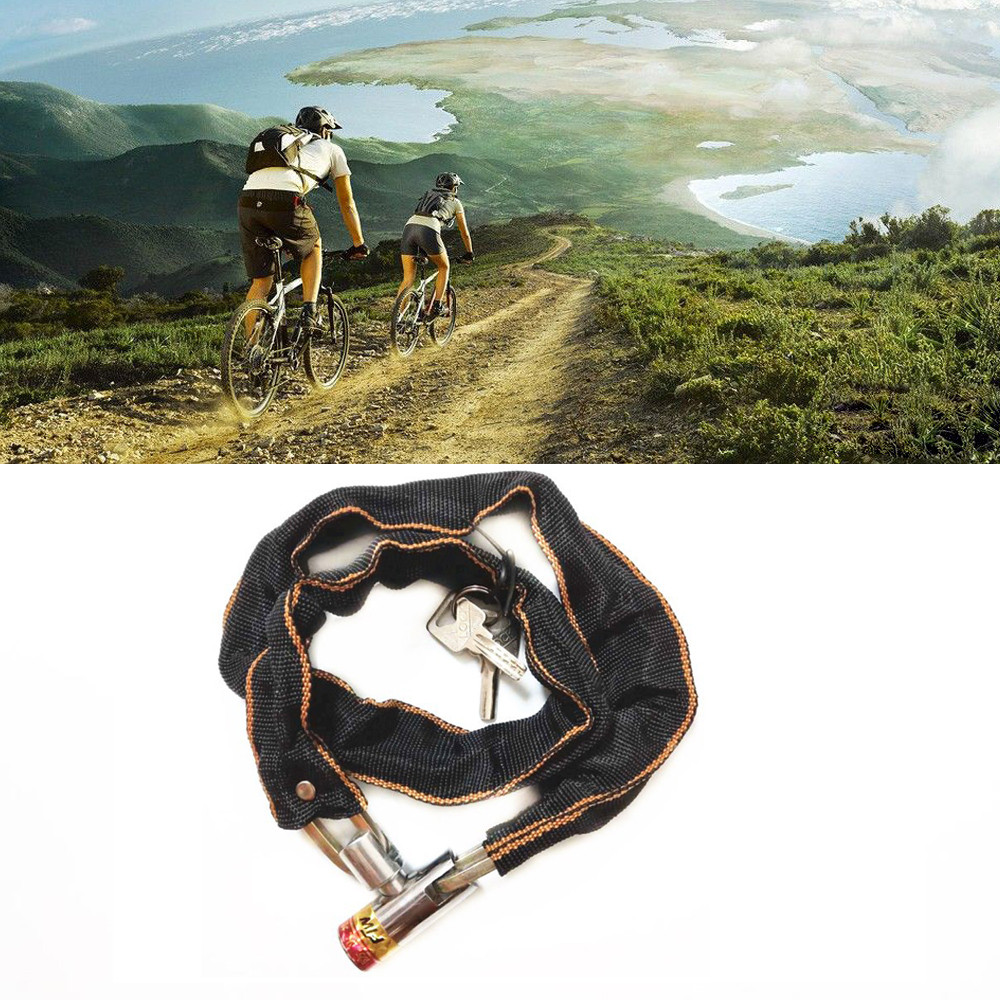 Heavy Duty Motorcycle Scooter Bike Cycle Motor Bicycle Chain Padlock with Keys