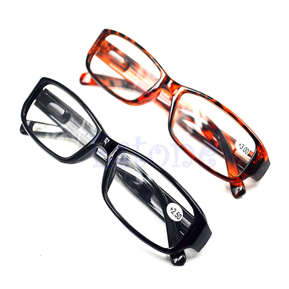 U119 Free Shipping Comfy Reading Glasses Presbyopia Black Brown New 1.0 1.5 2.0 2.5 3.0 Diopter
