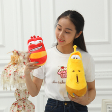 22-32cm Beautiful orchids larva Korea joke worms yellow little red smelly fart insect plush toys for Birthday Gifts 2pcs/lot