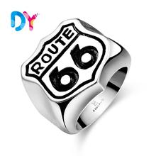 2016 New Fashion Stainless Steel USA Biker Road ROUTE 66 Ring For Men Motor Biker Men’s Jewelry Party