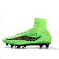 2016 Sufei superfly football boots V AG cheap soccer shoes mens high ankle Fluorescent green black