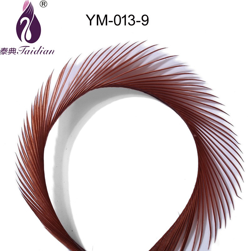 natural dyed goose feather ribbion trimming plumage fringe ym-013-9#(2)