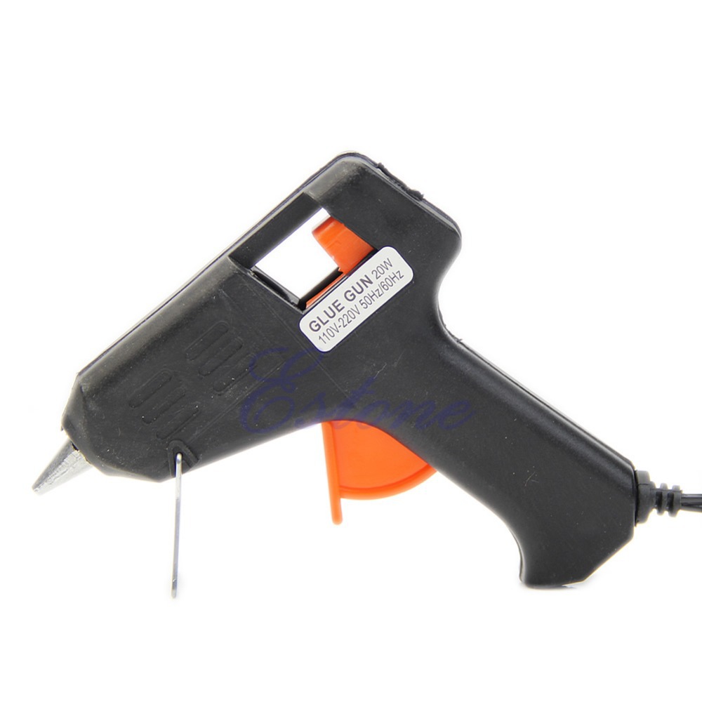 A25 Free Shipping Art Craft Repair Tool 20W Electric Heating Hot Melt Glue Gun Sticks Trigger