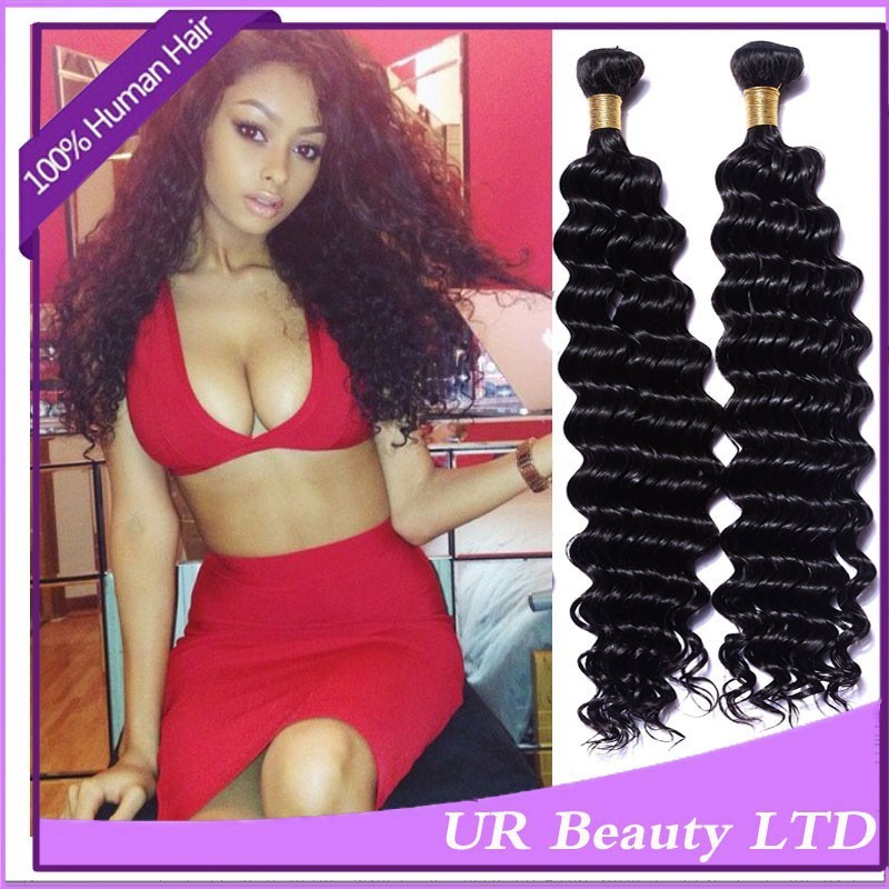 Guangzhou Queen Hair Products 7A Eurasian Hair Pineapple Wave Hair Deep Curly Wave Cheap Weave 4 Bundles Hair Big Deals Soft (5)