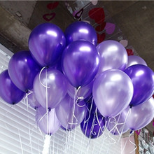 100pcs/lot 10inch 1.2g/pc Deep Purple Helium Ball Globos Latex Pearl Balloon Birthday Wedding Party Decoration Ballon