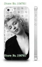 Mobile Phone Cases 2016 Marilyn Monroe Design Plastic White Hard Case For IPHONE 5 5s Free Shipping