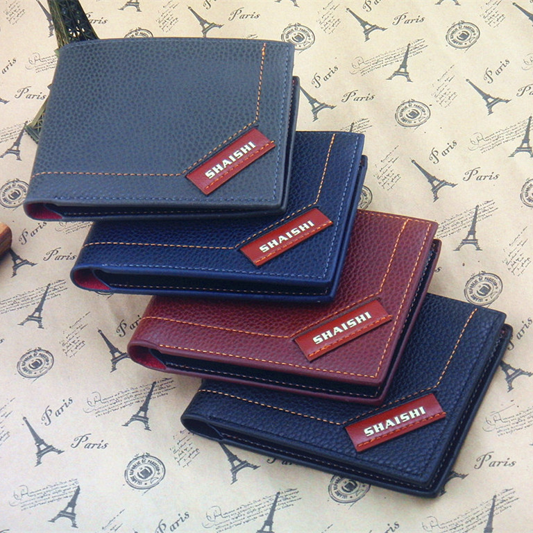 A short section of the new Korean man purse leather wallet multifunctional Wallet