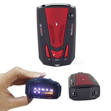 New Car Radar Detector 16 Band Voice Alert Laser V7 LED Display red color hot selling
