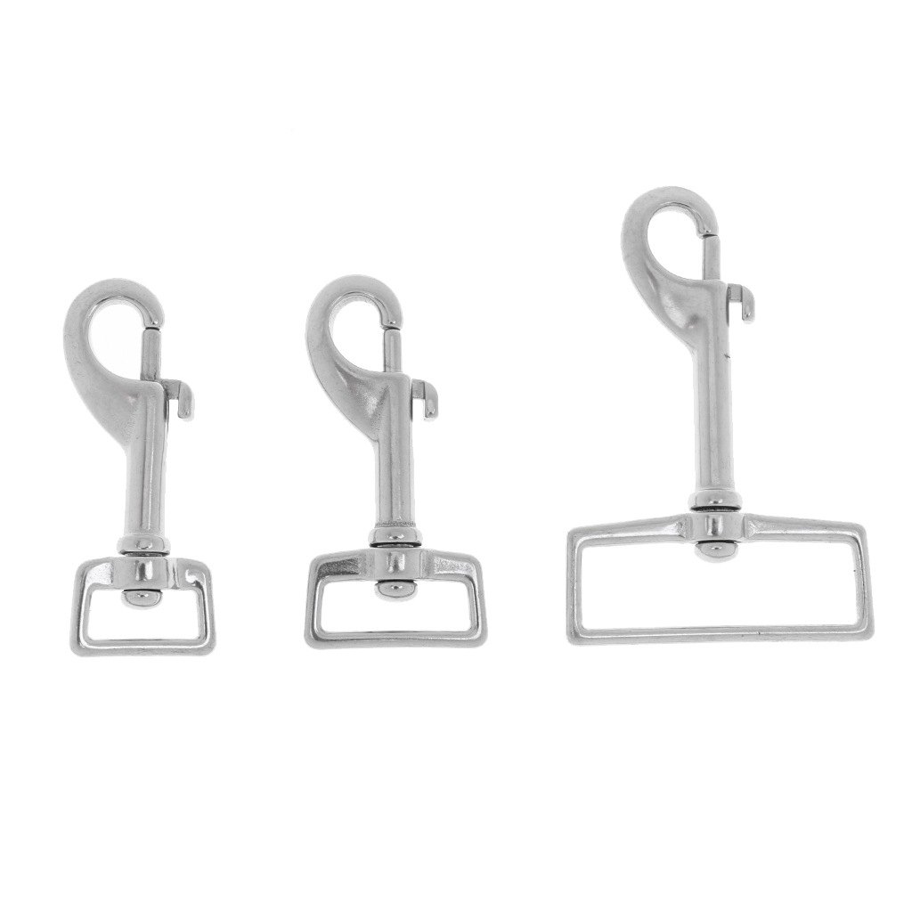 1 Pcs 316 Stainless Steel Square Eye Swivel Bolt Snap Hook Diving Clip