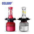 Oslamp Dipped High Beam 6500K 2pcs H4 LED Car Headlight Kits COB SMD Chips Auto Led