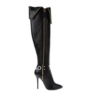 Здесь можно купить  2013 European Grand Prix pointed leather ultra sexy side zipper women motorcycle boots  Обувь
