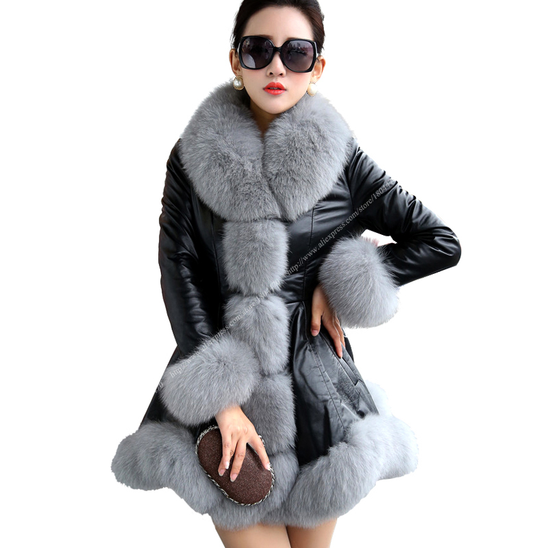 Black Jacket With White Fur - Coat Nj