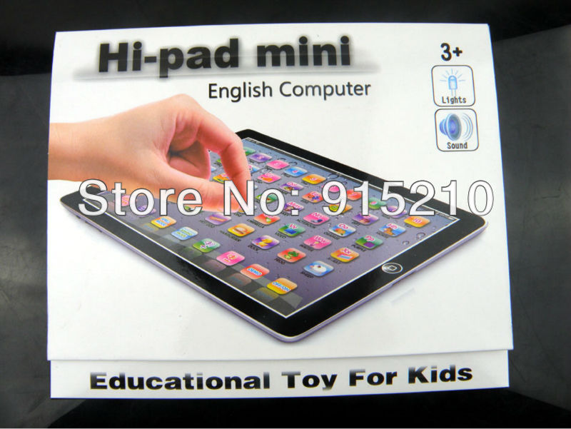 Free Shipping NEW Y Pad MINI learning educational toys for children,4 colours  Mixed,YPad MINI with Music& Light,7PCS/Lot