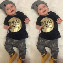 New 2016 NewBorn Baby Boy Clothes Summer Bebes Bebek Giyim Kids Children Clothing Set Roupa Infantil 2pcs Roupas Infantis Menino