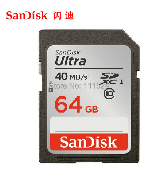 Sandisk  C10 SDHC / SDXC      40 /. 128  64  32  16  8 