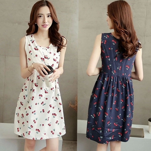 Summer Cute Cherry Printing Cute Cheap Clothes Online For Women Summer Cute Cherry Printing