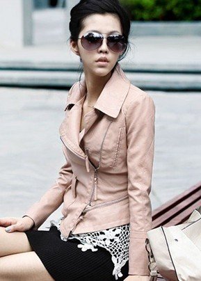 new style womens korea leather jacket pink coat outerwear fur clothing j041 drop new style womens korea leather jacket pink coat outerwear fur clothing j041 drop