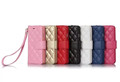 Fashion Noble Luxury Diamond Grid Leather Wallet Flip Card Case For Apple iPhone 6 6s plus