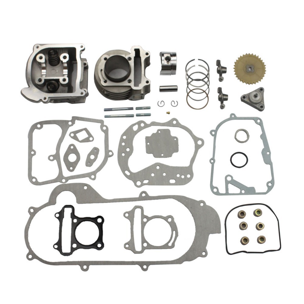 GOOFIT motorcycles 50mm cylinder 100cc Big Bore Performance Kit Change font b Gy6 b font 50cc