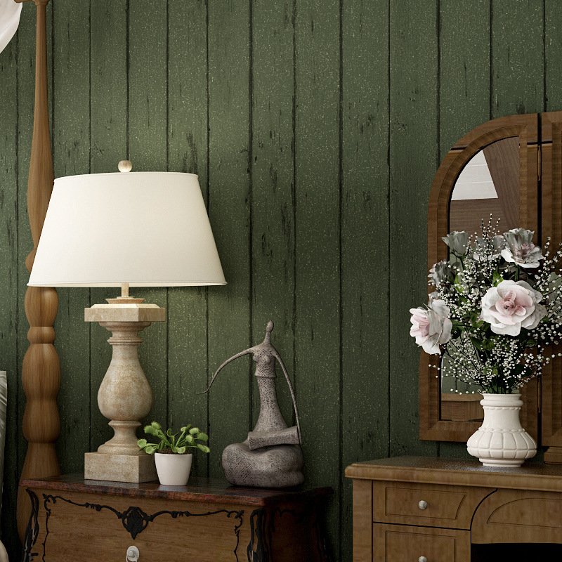 Hoge kwaliteit groene gestreepte behang koop goedkope groene ... Woonkamer behang gestreept