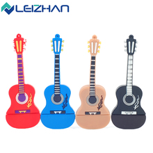 Cute Guitar 4GB 8GB 16GB 32G USB Flash Drive Pendrive USB Stick External Memory Storage Pen Drive U Disk usb flash card