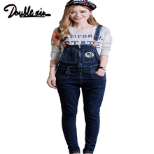 Overalls For Women 2016 Spring Casual Denim Overalls Women Plus Size Loose Slim Denim Bib Pants Jumpsuit Pencil Suspender Pants