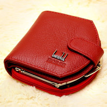Women Coin Purses Genuine Leather Wallets Fashion Hobos Cowhide Designer Clutch Famous Brand Women Clutch Ladies