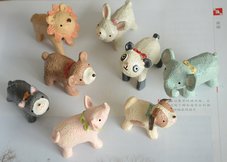 resin garden animals