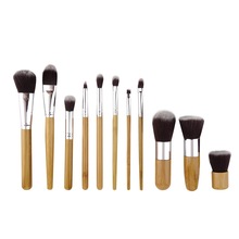 Top Quality 11Pcs Makeup Eyeshadow Foundation Concealer Brushes Sets Sponge Blender Puff
