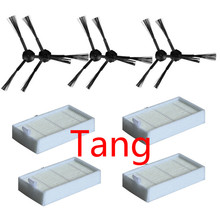 Vacuum Cleaner Accessories Pack for panda x500 ECOVACS CR120 X600 Side Brush X 6 pcs + hepa Filter X4 pcs