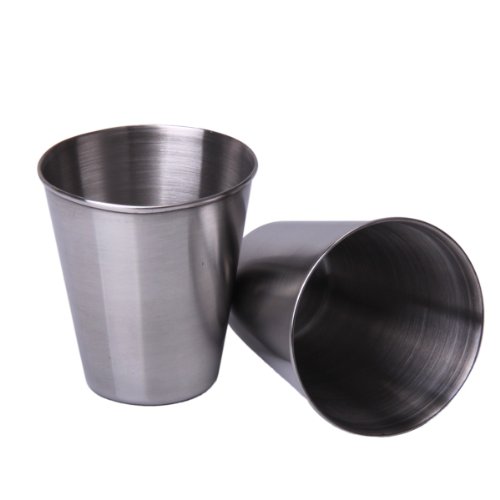 HOT SALE!2Pcs Stainless Steel Wine Glass Cup 2.5OZ
