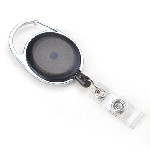 vG-YOYO402 NEW CARABINER RETRACTABLE CARD HOLDER RECOIL KEY RING BELT CLIP PULL CHAIN_2