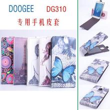Newest High Quality Flip PU Leather Case Cover For Doogee Voyacer2 DG310 Smartphone Free Shipping