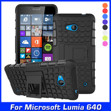 Luxury Hybrid TPU Shock Proof Silicone + Hard Shell Cell Phone Case Cover For Microsoft Lumia 640 Lte Dual Sim Case Back Cover